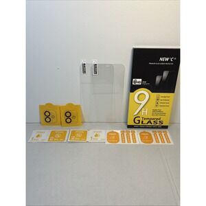 Screen Protector 2x Front + 2x Camera Tempered‎ Glass iPhone 12  9H Smudge Proof